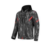 Rusty Stitches Dylan MC Jacket Black/Camo/Red4XL Black,Camo,Red