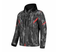 Rusty Stitches Dylan Motorbike Motorcycle Textile Jacket Black / Camo Red