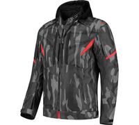 Rusty Stitches Dylan Waterproof Motorcycle Textile Jacket, black/grey/red, size S