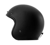 Rusty Stitches Fonzie Open Helmet Matt BlackXL Matt Black