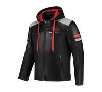 Rusty Stitches Jari Hooded v2 MC Jacket Black/Light Grey/Red4XL Black,Light Grey,Red
