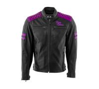 Rusty Stitches Jari Motorcycle Jacket Black/Purple4XL Black,Purple