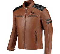 Rusty Stitches Jari V2, leather jacket 3XL Brown/Black