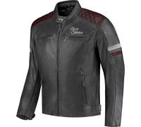 Rusty Stitches Jari V2, leather jacket S Grey/Brown