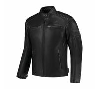 Rusty Stitches Jari V2 Moto Motorcycle Motorbike Leather Jacket Black