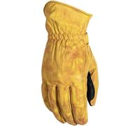 Rusty Stitches Johnny Motorcycle Gloves, black-yellow, size 4XL for Men