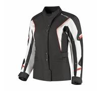Rusty Stitches Leah Ladies Motorbike Motorcycle Textile Jacket Black / Red