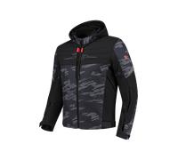 Rusty Stitches Liam MC Jacket Black/Grey/RedXL Black,Grey,Red