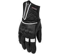 Rusty Stitches Lilly Ladies Motorcycle Gloves, black/white, size XL