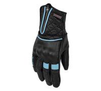 Rusty Stitches Lilly Ladies Motorcycle Gloves, black-blue, size S for Women