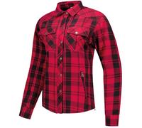 Rusty Stitches Liss V2 Ladies Motorcycle Shirt, black-red, size 46 for Women