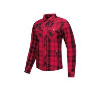 Rusty Stitches Liss V2 Ladies Motorcycle Shirt, black-red, size 36 for Women