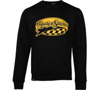 Rusty Stitches Logo Pullover, black-orange, size XL for Men