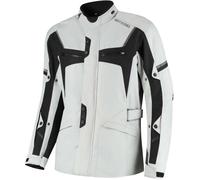 Rusty Stitches Luke waterproof Motorcycle Textile Jacket, light grey/black, size 2XL