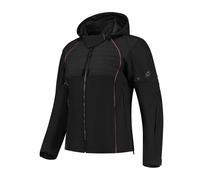 Rusty Stitches Naomi Ladies Motorbike Motorcycle Textile Jacket Black / Cherry
