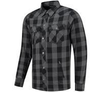 Rusty Stitches Neil Motorcycle Shirt, black/grey, size M