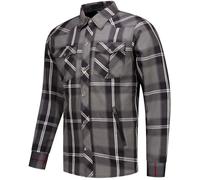 Rusty Stitches Neil V2 Motorcycle Shirt, black-grey-white, size 2XL for Men