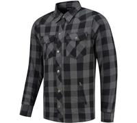 Rusty Stitches Neil V2 Motorcycle Shirt, grey/black, size 4XL