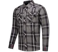Rusty Stitches Neil V2 Motorcycle Shirt, black-grey-white, size S for Men