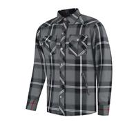 Rusty Stitches Noah Fleece Tech Moto Motorcycle Textile Jacket Grey/Black/White