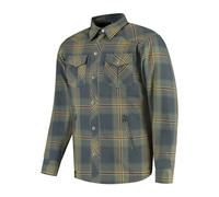 Rusty Stitches Noah Fleece Tech Motorcycle Motorbike Textile Jacket Blue / Green