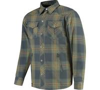 Rusty Stitches Noah Fleece Tech Motorcycle Textile Jacket, blue/green, size 2XL