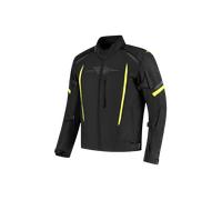 Rusty Stitches Pete waterproof Motorcycle Textile Jacket, black-yellow, size L for Men