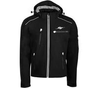 Rusty Stitches Stan Motorcycle Textile Jacket, black/white, size 3XL
