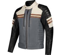 Rusty Stitches Steve, leather jacket XL Grey/Black/White/Brown