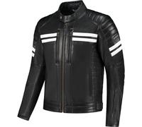 Rusty Stitches Steve, leather jacket XL Black/White