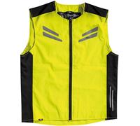 Rusty Stitches Stewart Motorcycle Safety Vest, black-yellow, size XL for Men