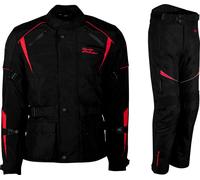 Rusty Stitches Tommy, textile suit XS Black/Red
