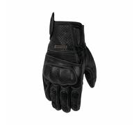 Rusty Stitches Zeke Moto Motorcycle Motorbike Leather Gloves Black