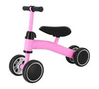Rutaqian 4-Wheel Baby Balance Bike for 1-3 Year Old, Height Adjustable, Toddler Bike for Learning to Walk, Developing Sensory Abilities (Dark Pink)
