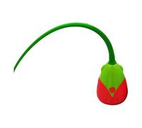 Rutaqian Electric Cat Teaser - Dual Mode Interactive Toy, ABS Durable, Auto Stop, for Indoor Cats Red Green