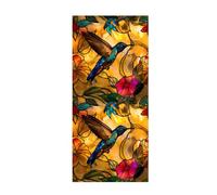 Rutaqian Floral Stained Glass Window Film, Privacy Protection, 3D Rainbow Prism Effect - Electrostatic PVC, Easy Install, 100x45cm for Living Rooms, Bathrooms, Kitchens etc A