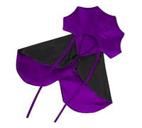 Rutaqian Halloween Pet Cloak - Adjustable Bat Wings Cape Costume, Spooky Outfit for Dogs, Cats & Kittens, Ideal for Halloween Parties & Cosplay Purple One Size