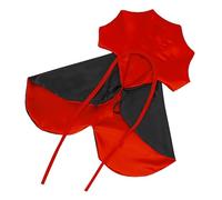 Rutaqian Halloween Pet Cloak - Adjustable Bat Wings Cape Costume, Spooky Outfit for Dogs, Cats & Kittens, Ideal for Halloween Parties & Cosplay Red One Size