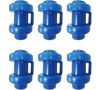 RUTAVM Accessories for trampoline 6pcs Trampoline Enclosure Pole Caps Cup Top Caps For Netting Trampoline Accessories Blue Trampoline Replacement Caps Protective net jumping
