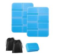 Rutbue Hiking Camping Outdoor Foam Sit Mat 2Pcs, Folding Portable XPE Sitting Mat for Outdoor Playground Garden Stadium Hunting Camping Hiking Picnic (Blue 2 Pcs)