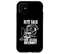 Rute Raus der Spaß Beginnt Funny Saying Angler Fishing Case for iPhone 11