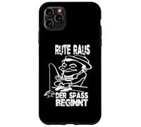 Rute Raus der Spaß Beginnt Funny Saying Angler Fishing Case for iPhone 11 Pro Max