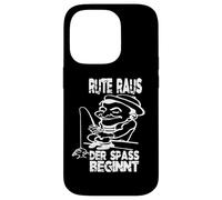 Rute Raus der Spaß Beginnt Funny Saying Angler Fishing Case for iPhone 14 Pro