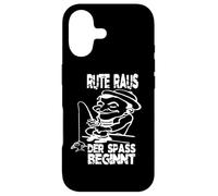 Rute Raus der Spaß Beginnt Funny Saying Angler Fishing Case for iPhone 17