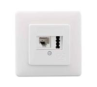 Rutenbeck 13311201 Phone socket Screw fastening Pure white