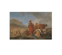 Ruth And Boas Nicolaes Berchem Poster Canvas Wall Art Poster Decorative Modern Home Print Picture Artworks Posters 20x30inch(50x75cm)