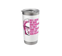 Ruth Bader Ginsburg Ask FEET Off Our Necks RBG Meme ON Back Stainless Steel Insulated Tumbler