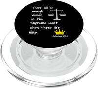 Ruth Bader Ginsburg Feminist When There Are Nine PopSockets PopGrip for MagSafe