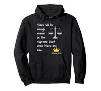 Ruth Bader Ginsburg Feminist When There Are Nine Pullover Hoodie