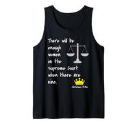 Ruth Bader Ginsburg Feminist When There are Nine Tank Top